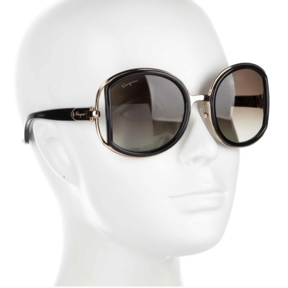 Salvatore Ferragamo Black Sunglasses